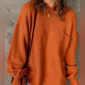 Cozy Orange Women's Sweater